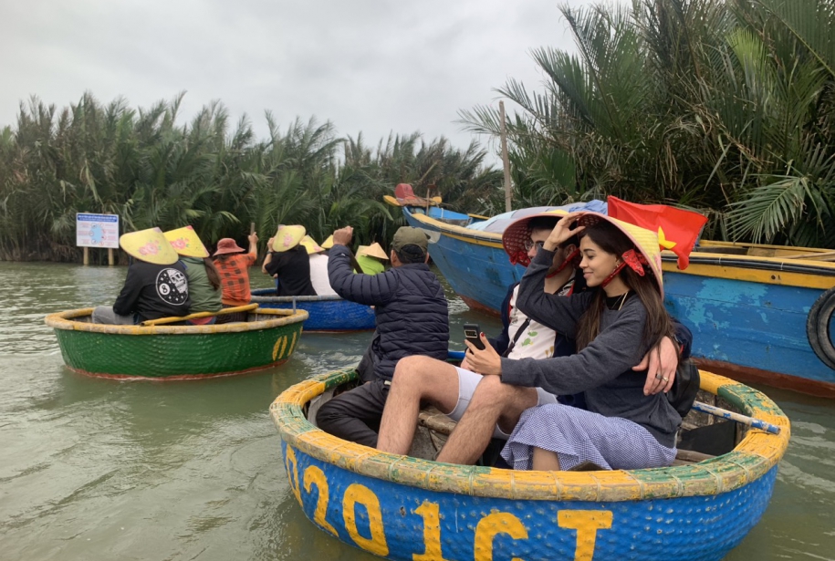 Paseo en barca redonda en Cam Thanh