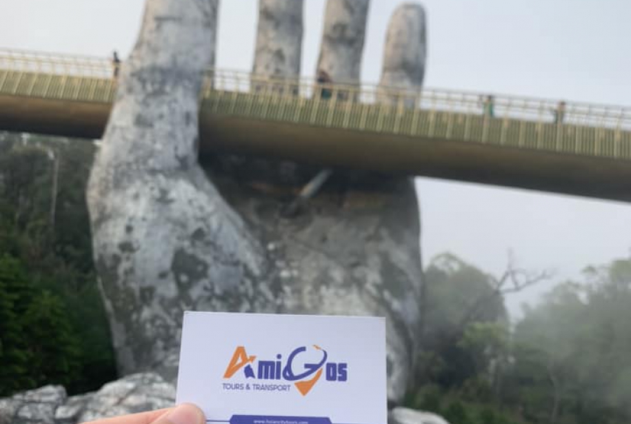Golden Bridge in Ba Na Hill Da Nang